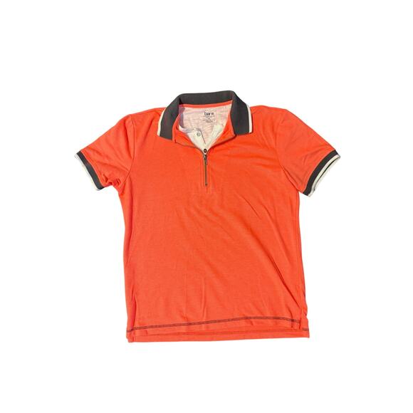 Bar 111 Other - Bar 111 Coral Orange 1/3 Zip Polo Shirt - Men's Medium
